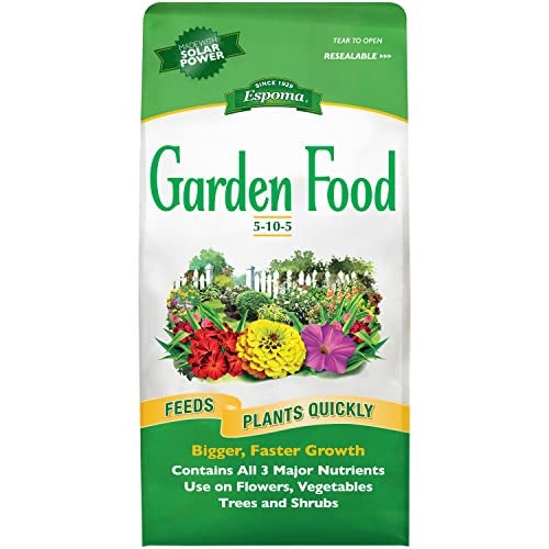 Espoma 5-10-5 Garden Food, 6.75-Pound Bag; Promotes Growth in All Flowering Plants, Trees, Shrubs, and Vegetables. Granular for Easy Application. Pack of One. - Image 4