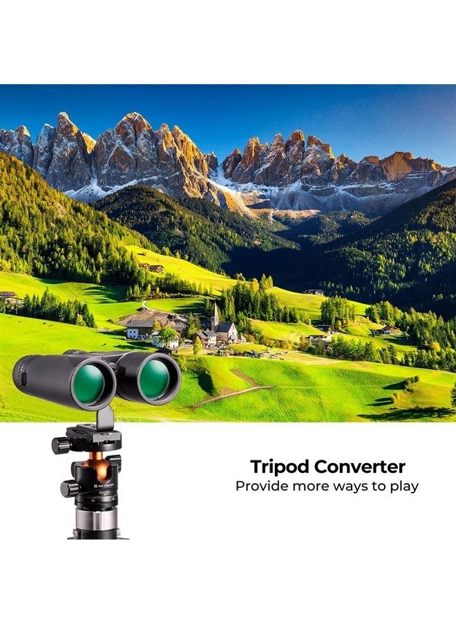 K&F Concept IP68 10 Meters Waterproof 10x42 Compact Binoculars for Kids and Adults, with Tripod Converter, BAK4 Prism, FMC Lens, Cleaning Cloth for Bird Watching Hunting Travel Camping Stargazing  - Image 4