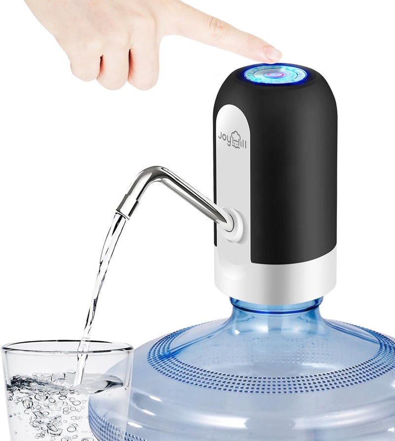 JOYHILL 5 Gallon Water Bottle Dispenser, USB Charging Water Bottle Pump, Portable Water Dispenser Pump for Camping - Image 1