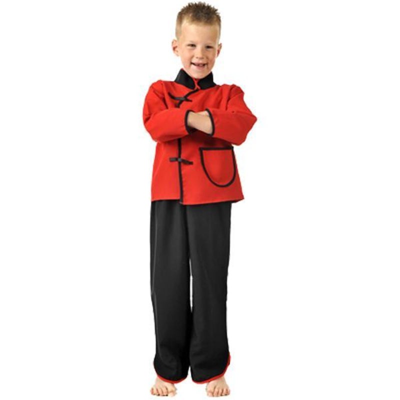 PRETEND TO BEE Chinese Man/Boy Fancy Dress Costume for Kids, Multicultural, 3-5 Years