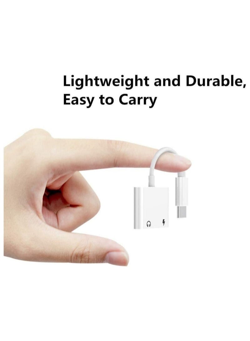 USB C to Headphone Jack Adapter with 3.5mm Aux Audio and Type C Charger Dongle Converter – Compatible with Google Pixel, Samsung Note, iPad Pro, and More - Image 5