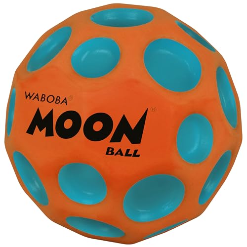 Waboba Moon Ball Martian Moon Hyper Bouncy Ball All Ages Extreme Bounce and Fun Super High Bouncing Ball Perfect for Active Play and Outdoor Games Orange - Image 1
