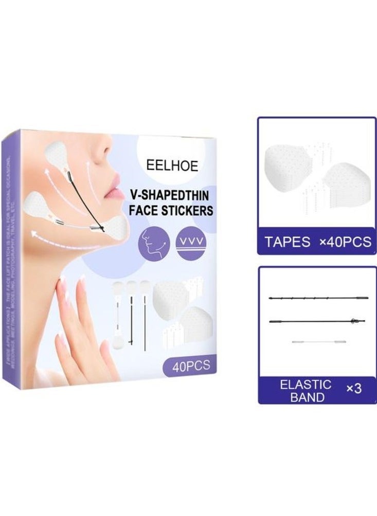 EELHOE V-ShapedThin Face Stickers 40pcs