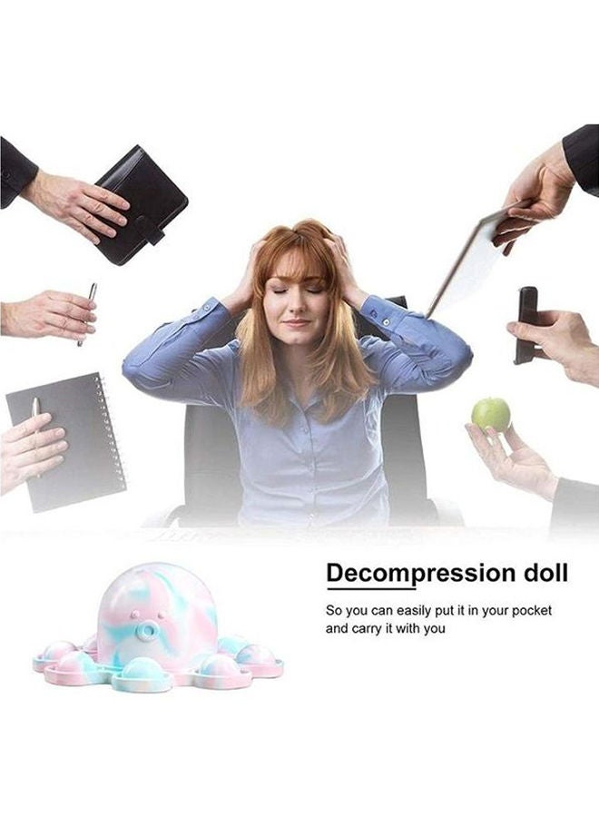 NIBEMINENT Push Bubble Sensory Octopus Double-Sided Flip Design Decompression Toy - Image 4