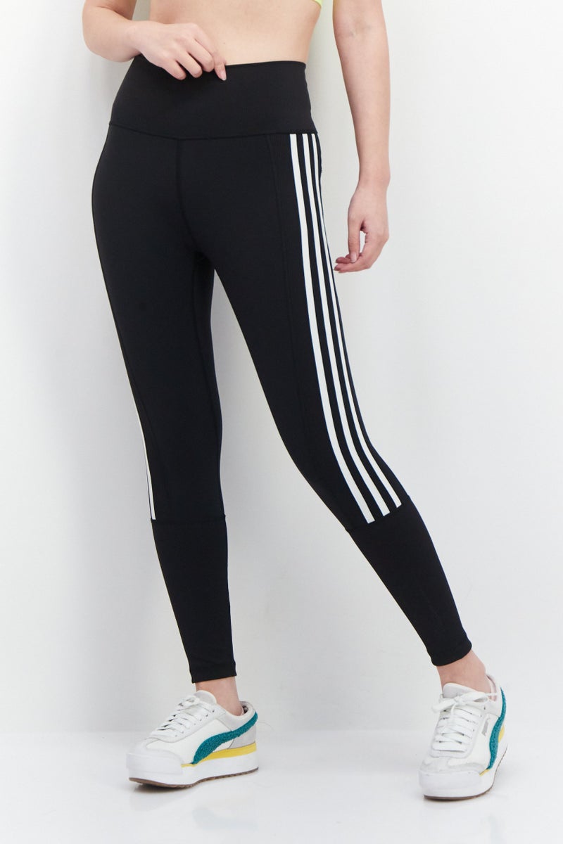 Adidas Women Sportswear Fit Pull On Training Tights, Black - Image 1