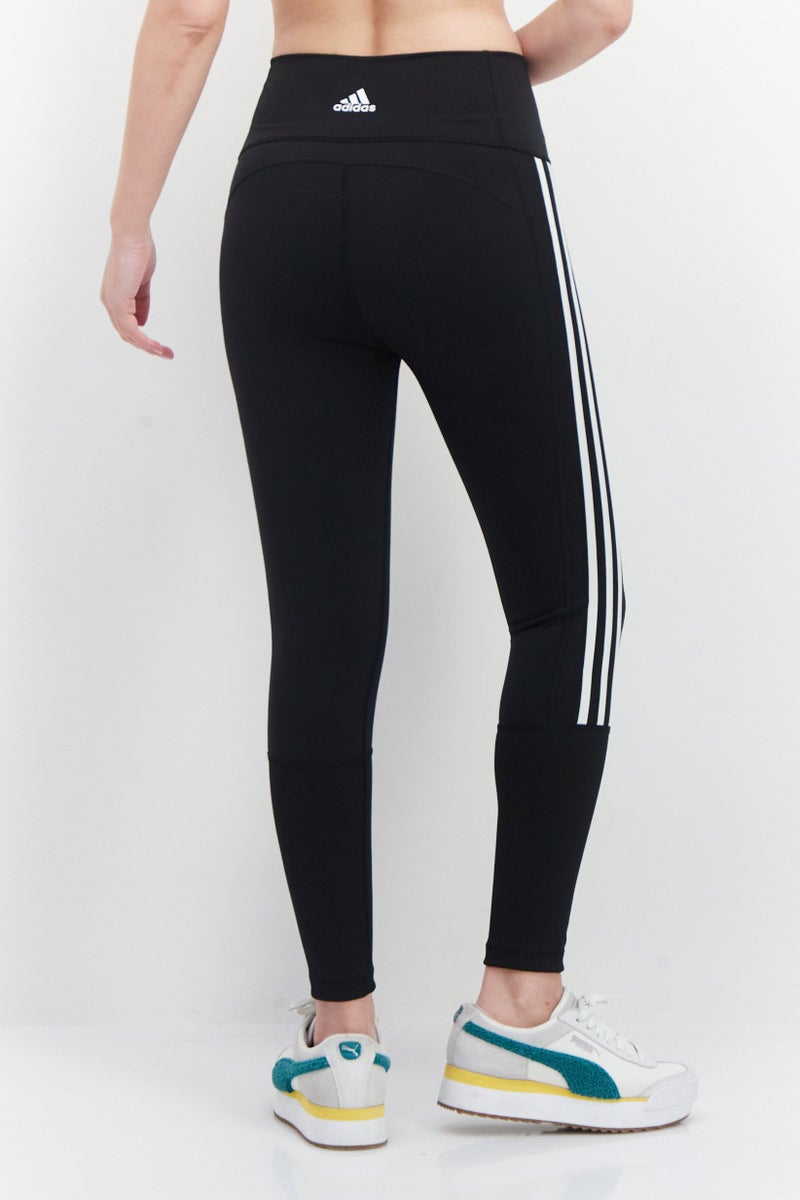 Adidas Women Sportswear Fit Pull On Training Tights, Black - Image 3