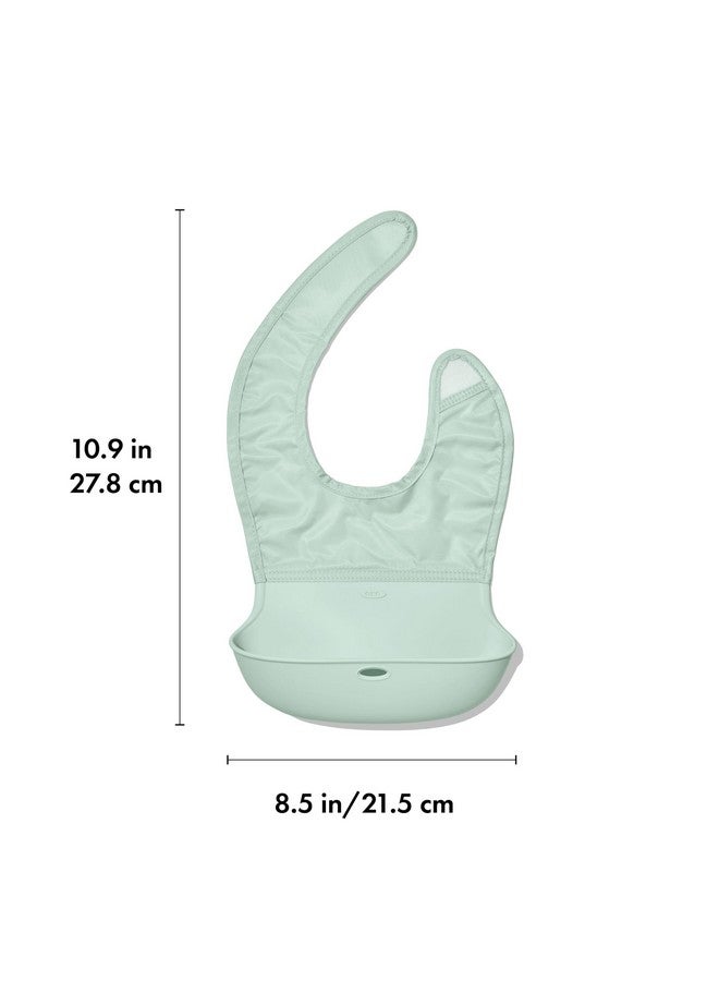 OXO Tot Roll-Up Bib - 2 Pack - Drizzle and Opal - Image 3