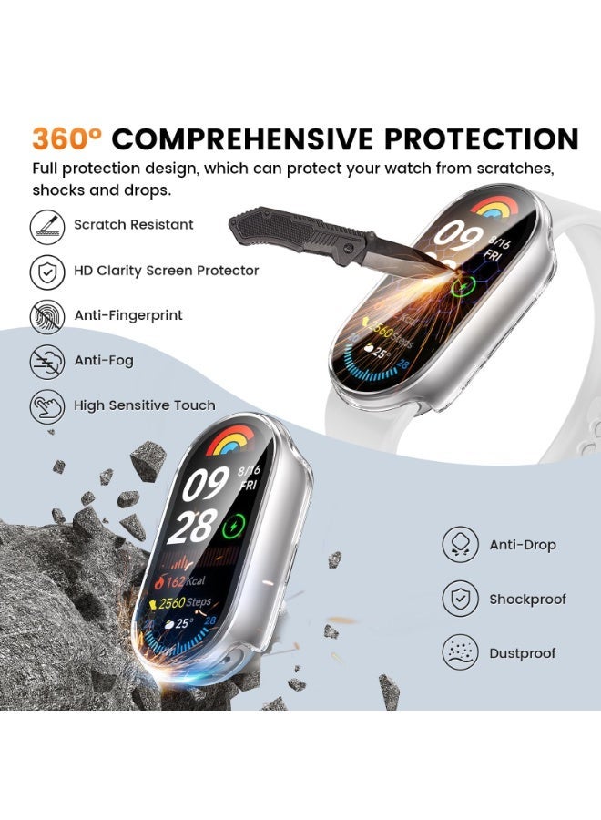 شيك فايب جراب متوافق مع Xiaomi Smart Band 9 / Smart Band 9 NFC، مضاد للخدش، طلاء TPU ناعم، جراب حماية شامل للساعة متوافق مع Xiaomi Smart Band 9 / Band 9 NFC - Image 3