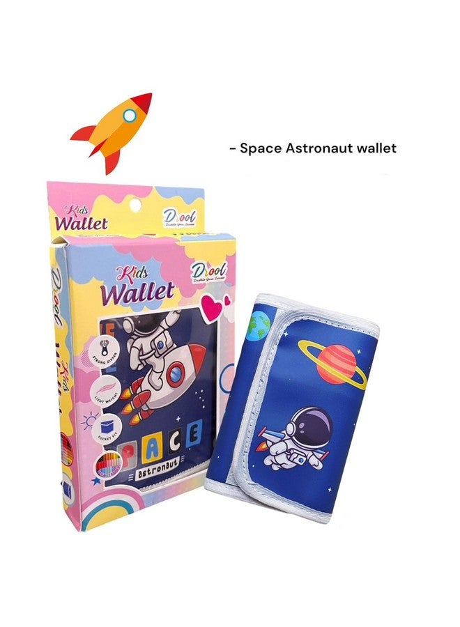 Parteet Unicorn & Space Trifold Silicon Cartoon Wallet For Kids/Slim Front Pocket Wallet Velcro Closer I Birthday Party Return Gifts For Kids (Pack Of 2) - Image 2