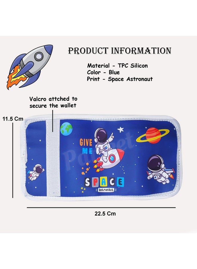 Parteet Unicorn & Space Trifold Silicon Cartoon Wallet For Kids/Slim Front Pocket Wallet Velcro Closer I Birthday Party Return Gifts For Kids (Pack Of 2) - Image 3