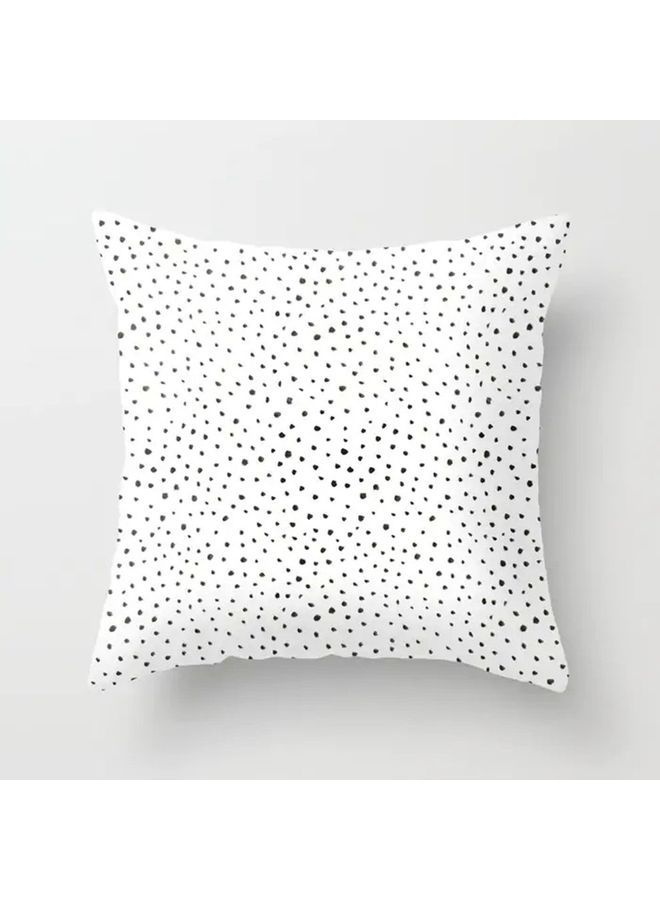 نيبمينينت غطاء وسادة مطبوع أبيض/ أسود