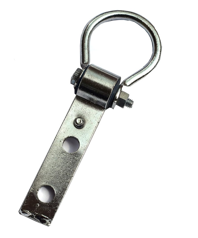 MARSHLAND Swing kada Hanging Accessories Hook for Ceiling Mounted Home Multipurpose Bearing Kada 2Pecs Balcony and Patio Use Silver Pack - Image 3