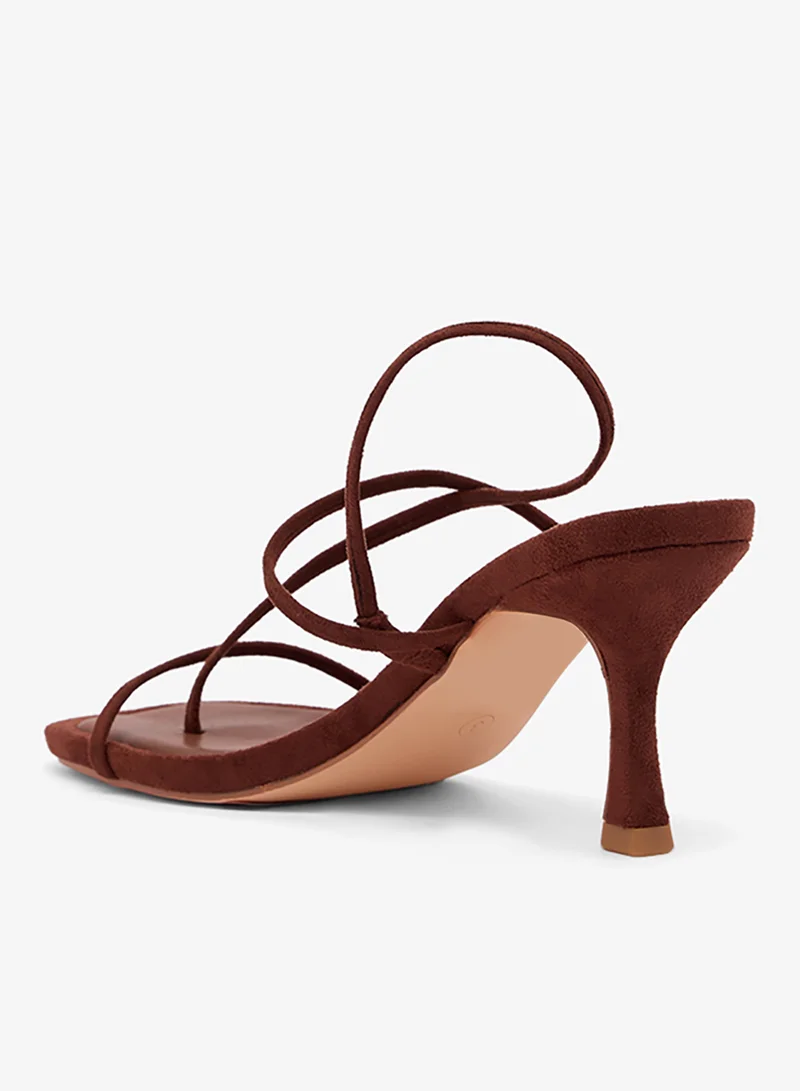GLAMOROUS  Ankle Strap Barely High Heel Sandals for Women | Best Price UAE