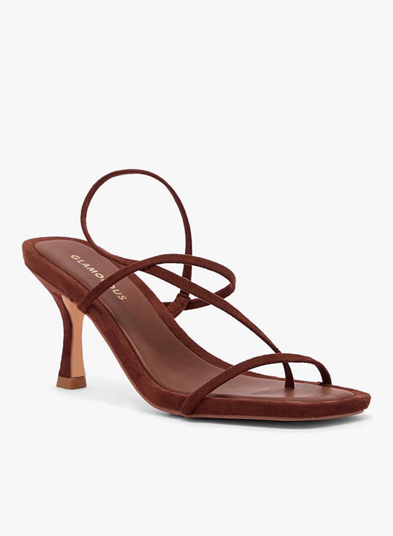GLAMOROUS Ankle Strap Barely High Heel Sandals - Image 2