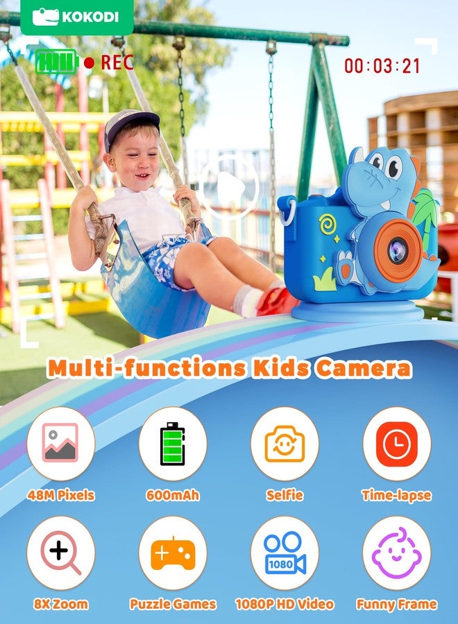 KOKODI - Selfie Camera for Kids, Christmas Birthday Gifts for 3-12 Year Old Boys Girls, HD Digital Video Camera for Toddlers, Toys for 3 4 5 6 7 8 Year Old 5 - Image 4