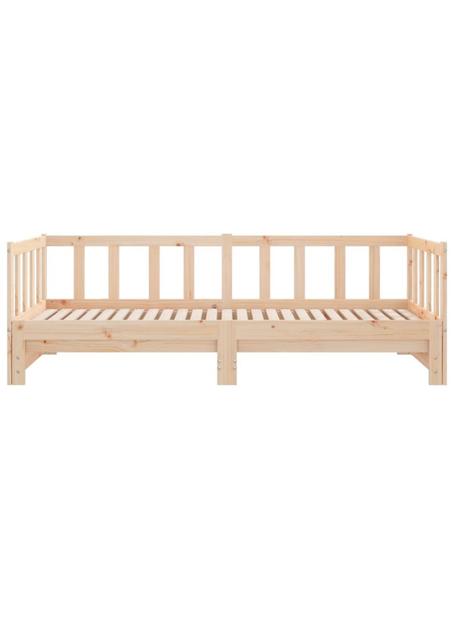 فيداكسل سرير نهاري متدحرج 200x90 سم خشب صنوبر صلب 836156 - Image 5