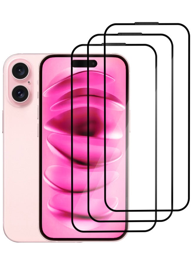 CATANES (for iPhone 16) 3 Pack Screen Protector, 9H Hardness Grade Shatterproof HD Tempered Glass,Full Coverage Screen Protector, Easy Installation - Image 1
