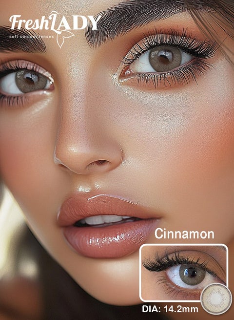 Colored Contact Lenses with Power, Yearly Disposable, Natural Daily Wear