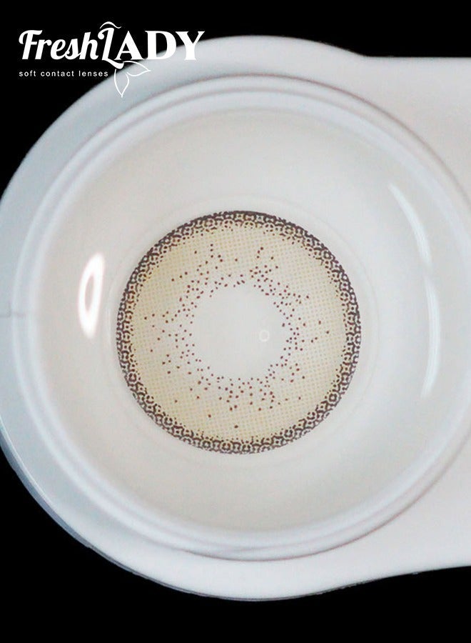 FreshLady Colored Contact Lenses with Power 14.20mm Yearly Disposable – Natural Eye Makeup Look, Comfortable Daily Wear, Stylish Fashion Lenses - Image 5