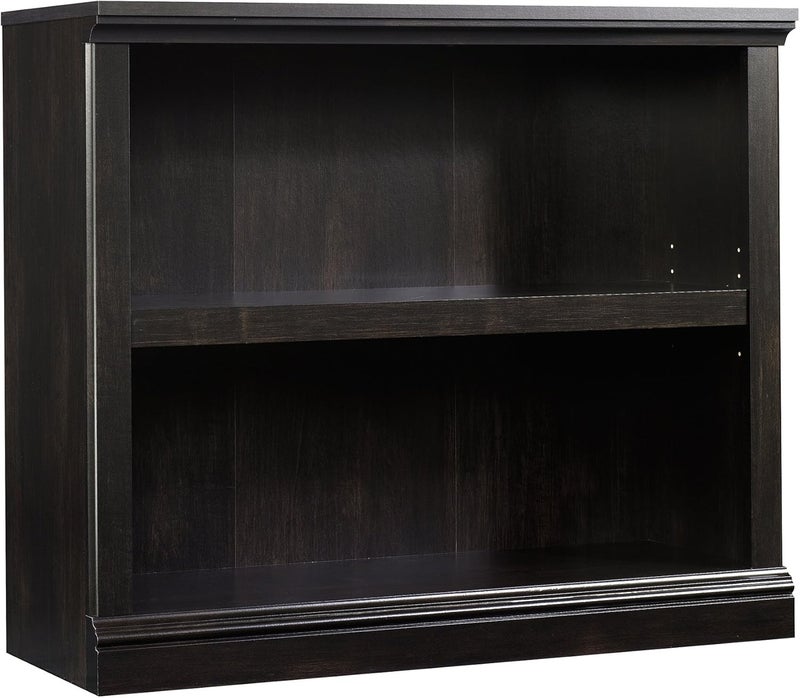 SAUDER Miscellaneous Storage 2-Shelf Bookcase/ book shelf, Estate Black finish - Image 1