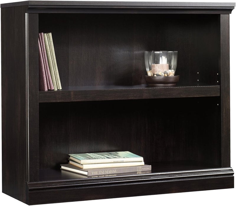 SAUDER Miscellaneous Storage 2-Shelf Bookcase/ book shelf, Estate Black finish - Image 4