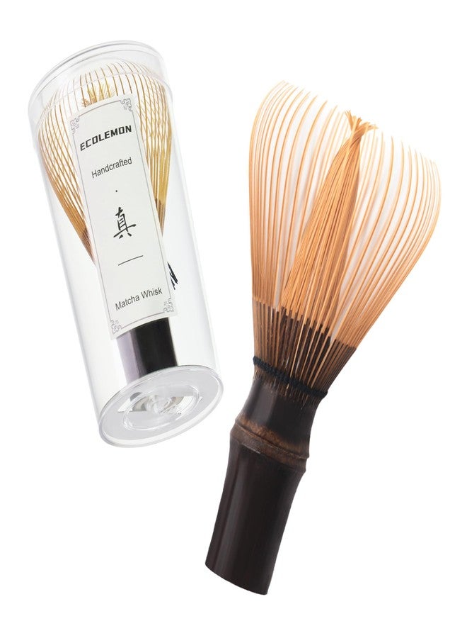 ECOLEMON Shin Chasen (1-Piece), Handcrafted Matcha Whisk, Bamboo Whisk for Matcha Tea, Dark Bamboo Chasen, Matcha Brush Wisk Mixer Whisker for Making Ceremonial Grade Macha - Image 1