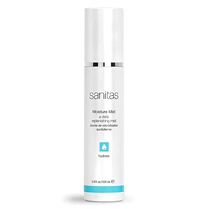 Sanitas Skincare Moisture Mist, Moisture Infusing Spray, Hyaluronic Acid, Beta Glucan, Hydrating Mist, 3.4 Ounces - Image 1