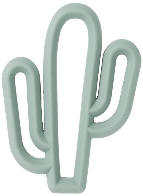 Itzy Ritzy Silicone Baby Teether - BPA-Free Infant Teether with Easy-to-Hold Design and Textured Back Side to Massage and Soothe Sore, Swollen Gums, Cactus