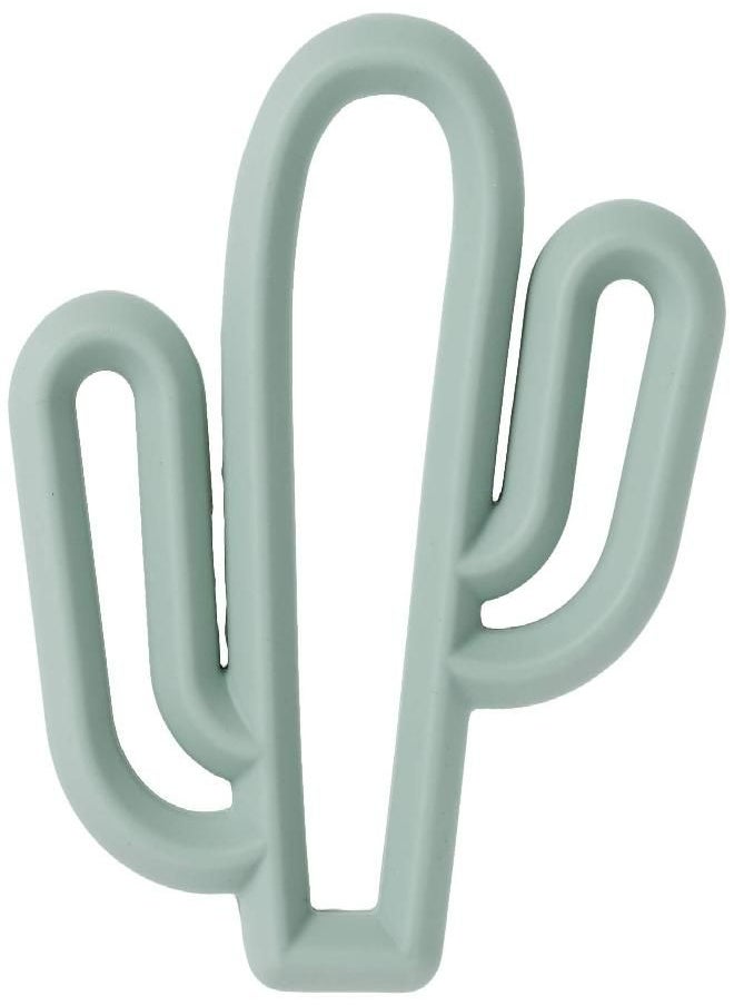 Itzy Ritzy - Itzy Ritzy Silicone Baby Teether - BPA-Free Infant Teether with Easy-to-Hold Design and Textured Back Side to Massage and Soothe Sore, Swollen Gums, Cactus - Image 1