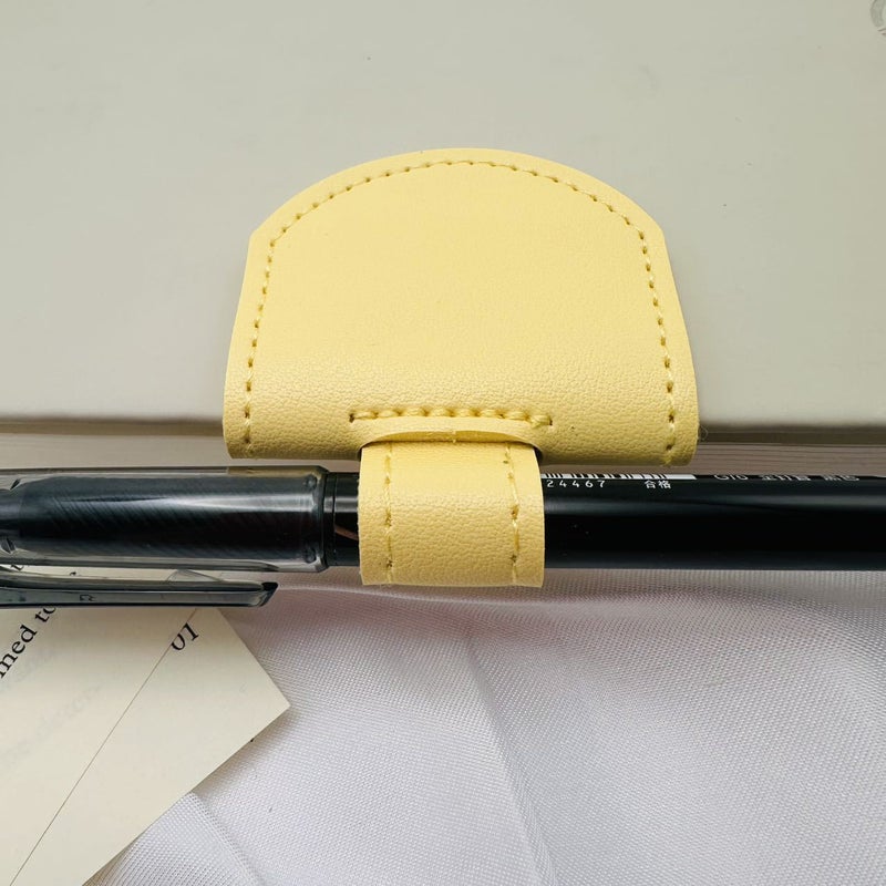 Fashion Xiaoqing Leather New Magnetic Bookmark Pen Holder Multi-Functional Dual-Purpose Pen Holder Pen Cover Student Bookmark - Image 3