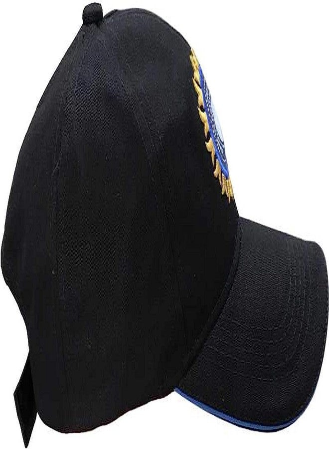 FASHOLIC Unisex Mens Cap with Adjustable Buckle Caps Men for All Sports Cricket Caps for Men Women Fans Sports Caps (Black) - Image 4