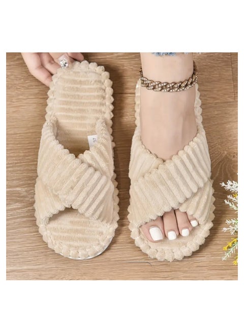 نعال منزلية نسائية لغرفة النوم، نعال شتوية داخلية وخارجية للسيدات