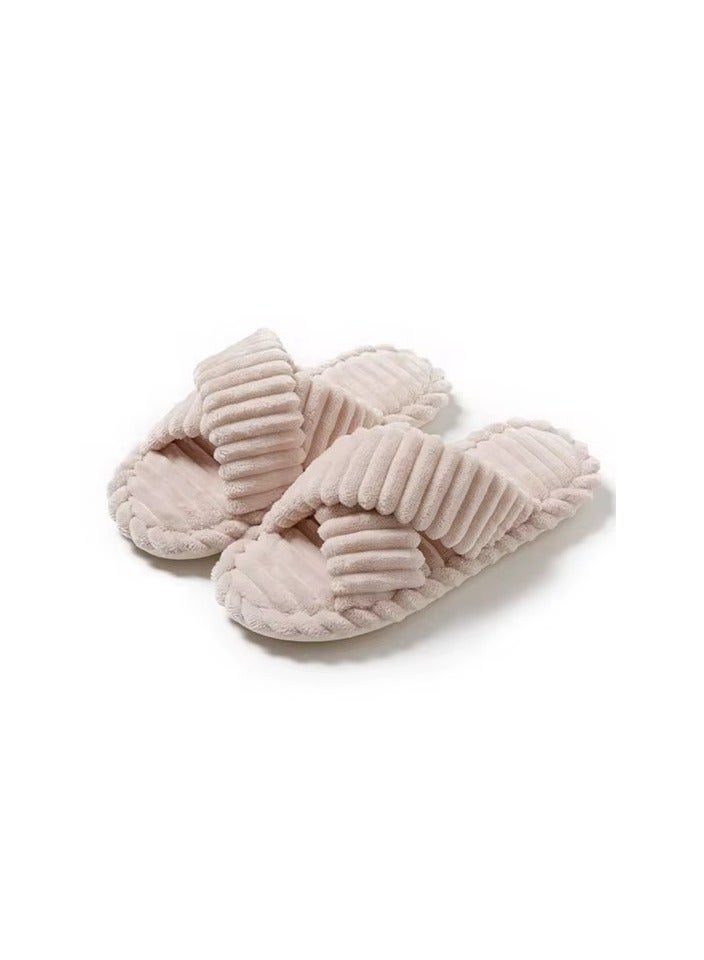 Women House Bedroom Slippers Women Indoor And Outdoor Slides Winter Slippers For Ladies - Image 3