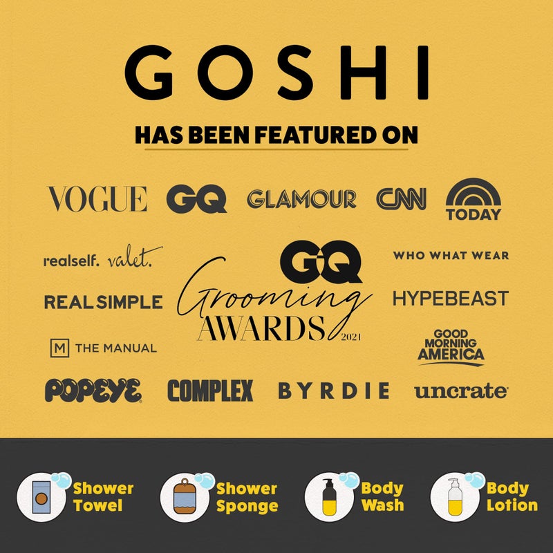 GOSHI Exfoliating Shower Sponge - Rip-Resistant, Rapid-Drying Exfoliating Bath Sponge for All Skin Types - Marigold Yellow - Made in Japan - Image 4