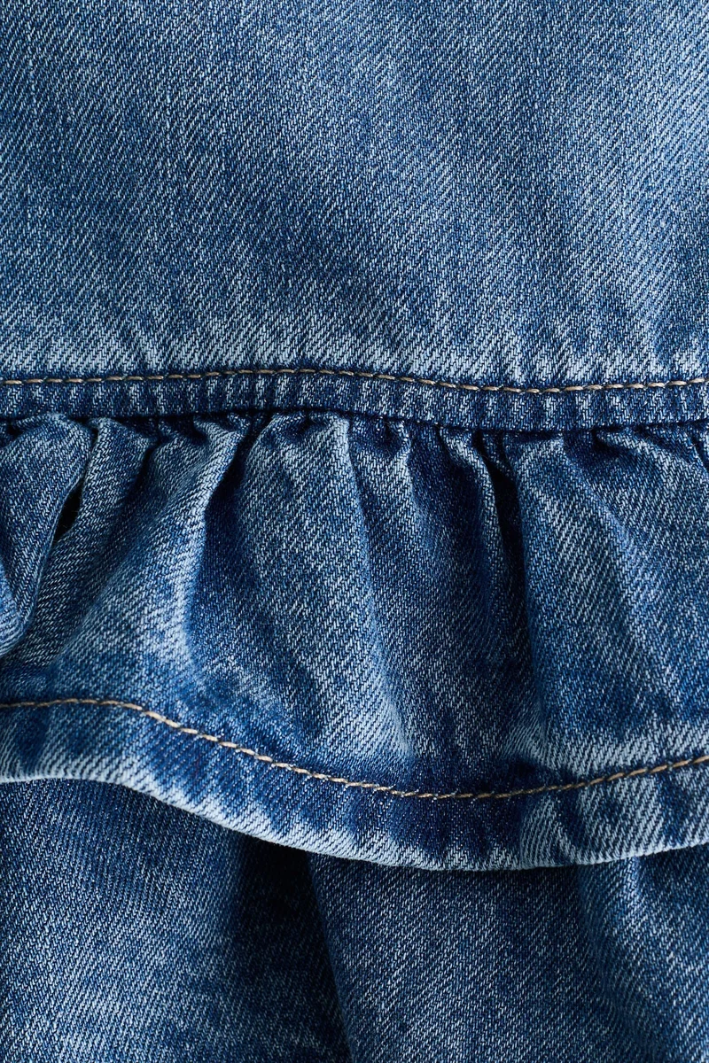 اتش اند ام فستان دنيم بتفاصيل فيونكة