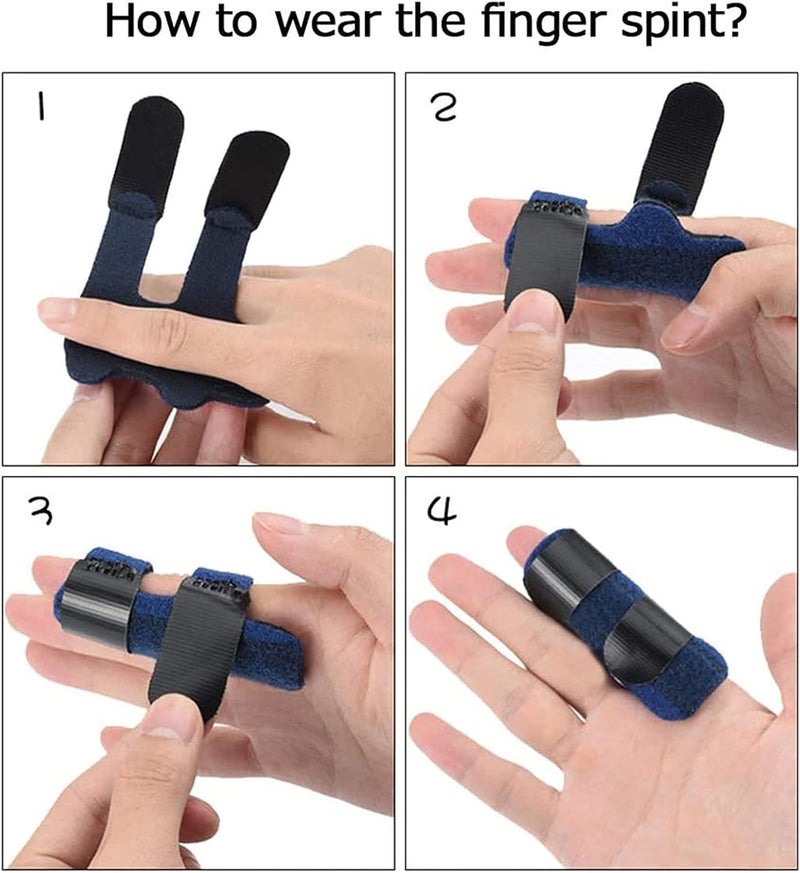 Cetaplast Nylon Splints Finger Straightener Support Stabilizer Brace For Broken, Strained, Sprained, Swollen,Arthritis Or Tendinitis (Light Grey) - Image 4