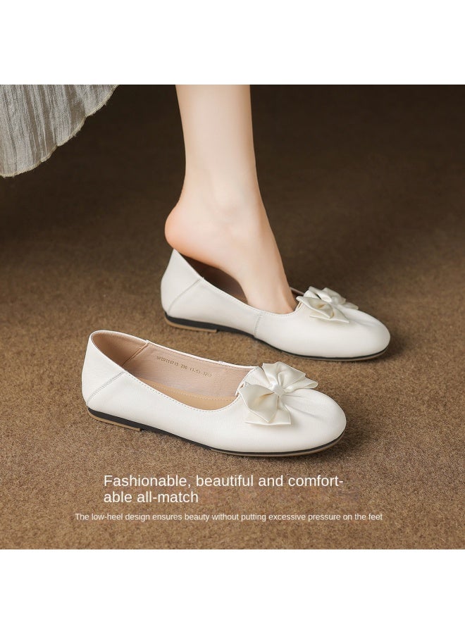 SAFIYA Lamb Skin Saturday 2025 Spring/autumn New Women's Fashion Comfortable Versatile Flats - Image 5