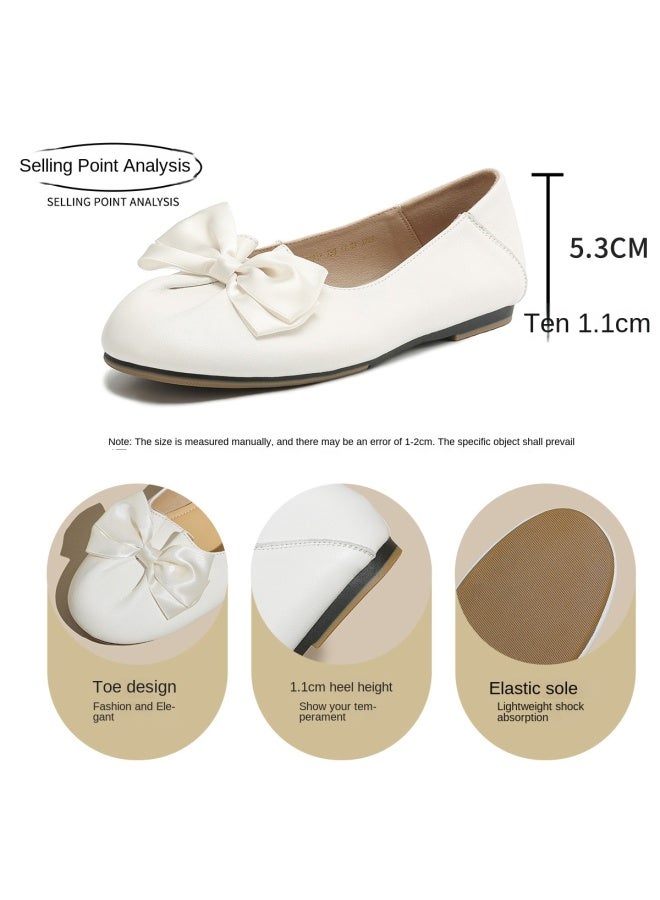 SAFIYA Lamb Skin Saturday 2025 Spring/autumn New Women's Fashion Comfortable Versatile Flats - Image 4