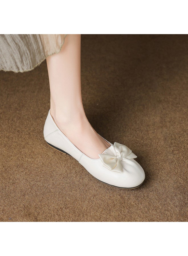 SAFIYA Lamb Skin Saturday 2025 Spring/autumn New Women's Fashion Comfortable Versatile Flats - Image 3