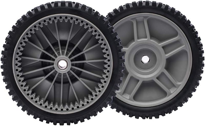 TENGMUJX 193912X460 Lawn Mower Wheels Fit for Husqvarna Craftsman Poulan Push Mower Front Drive Wheels Mower Replaces 193912X460 532400543 581009202 581009203 8" x 1-3/4"(2 Pack) - Image 1