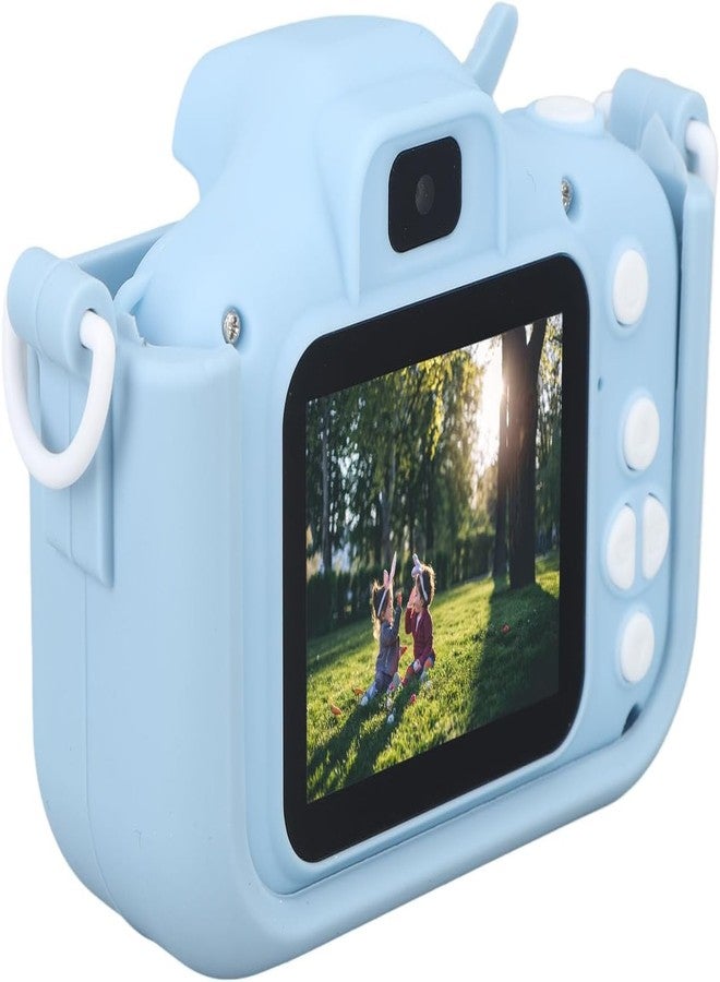 SUNNIFA Kids Toy Camera, Dual Selfie Digital Camera with Unicorn Silicone Cover, Photography and Video Recording, Pink, Christmas Birthday Gift for Toddler (Blue) - Image 3