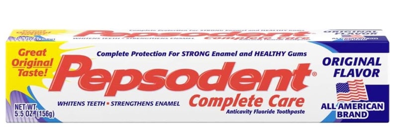 Pepsodent Complete Care Toothpaste Original Flavor 5.5 oz (Pack of 24)