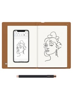 هيون دفتر رقمي نوت 2 في 1 للرسم وتدوين الملاحظات | بحجم A5، مزود بقلم بدون بطارية، يدعم تقنية البلوتوث 5.0، يحتوي على 8192 مستوى ضغط، عمر البطارية يصل إلى 18 ساعة – مثالي لتدوين الملاحظات، التخطيط، والاجتماعات.  - Image 1