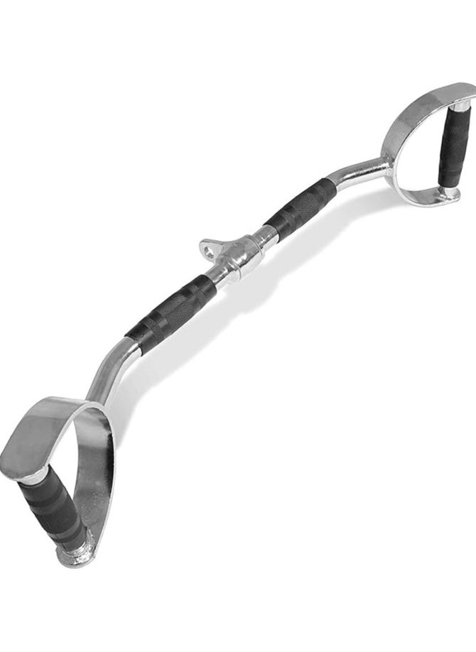 Generic Skyland EM-9233-R Lat Chrome Curve V Shape Bar For Unisex Adult - Black and Chrome  - Image 1