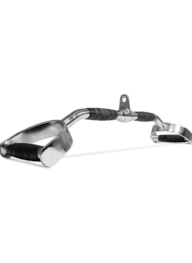 Generic Skyland EM-9233-R Lat Chrome Curve V Shape Bar For Unisex Adult - Black and Chrome  - Image 4