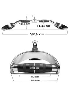 Skyland EM-9233-R Lat Chrome Curve V Shape Bar For Unisex Adult - Black and Chrome - pzsku/ZB90122E99368A48F5E5BZ/45/_/1714754426/31e24190-2197-437f-b341-fceee730041c