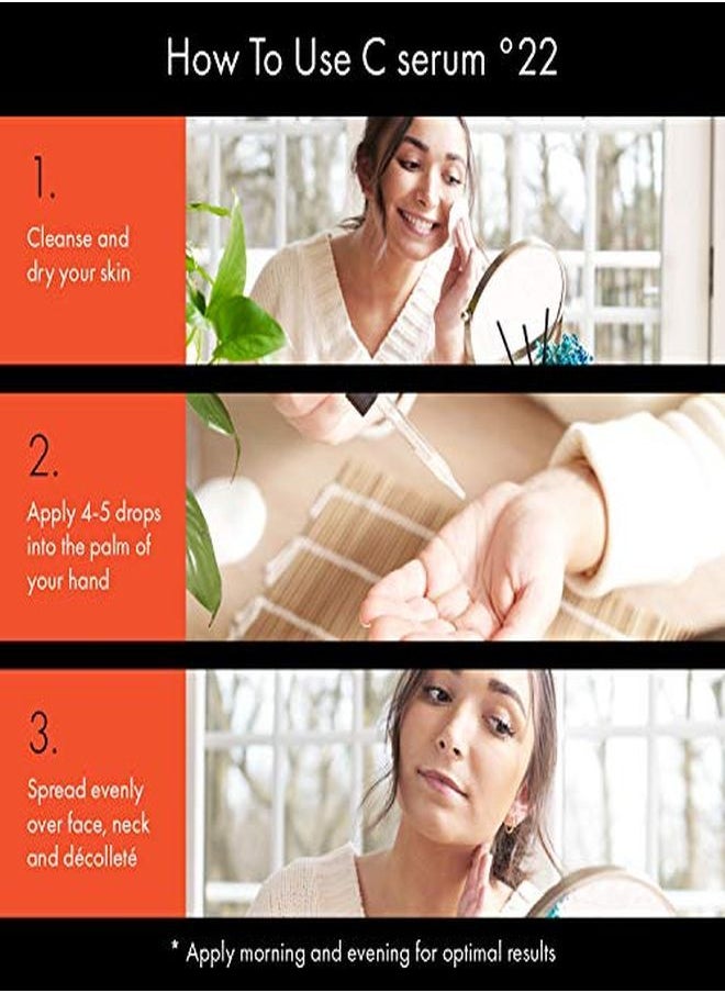 serumtologie - Vitamin C Serum - 22% Vitamin C Serum For Face & Skin-Antioxidant Rich Formulation With 5% Hyaluronic Acid, 1% Ferulic Acid-1.15 Ounces - Image 1