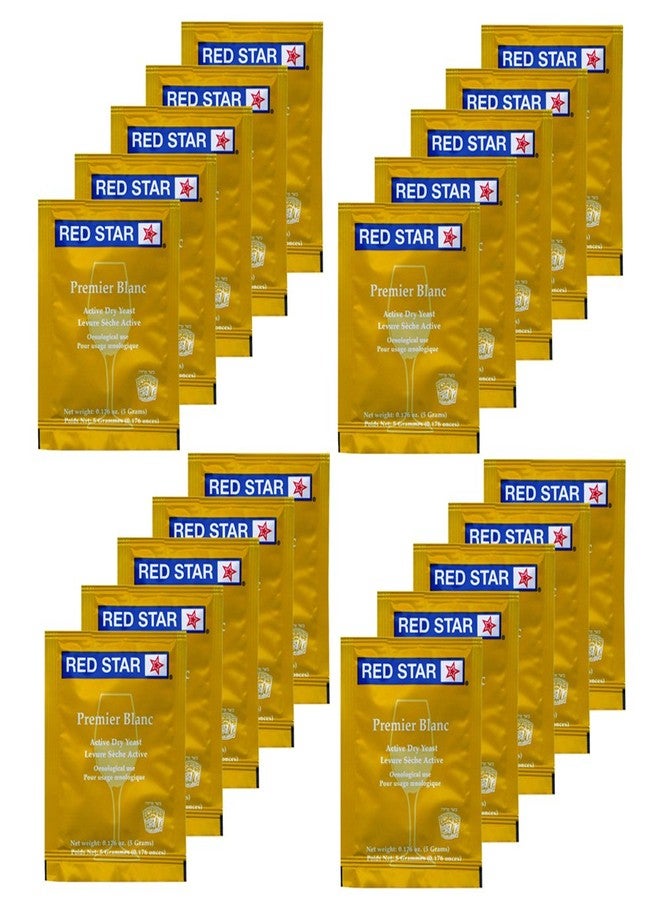 Red Star Premier Blanc Champagne Yeast, 10 Count (2 Pack) - Image 1
