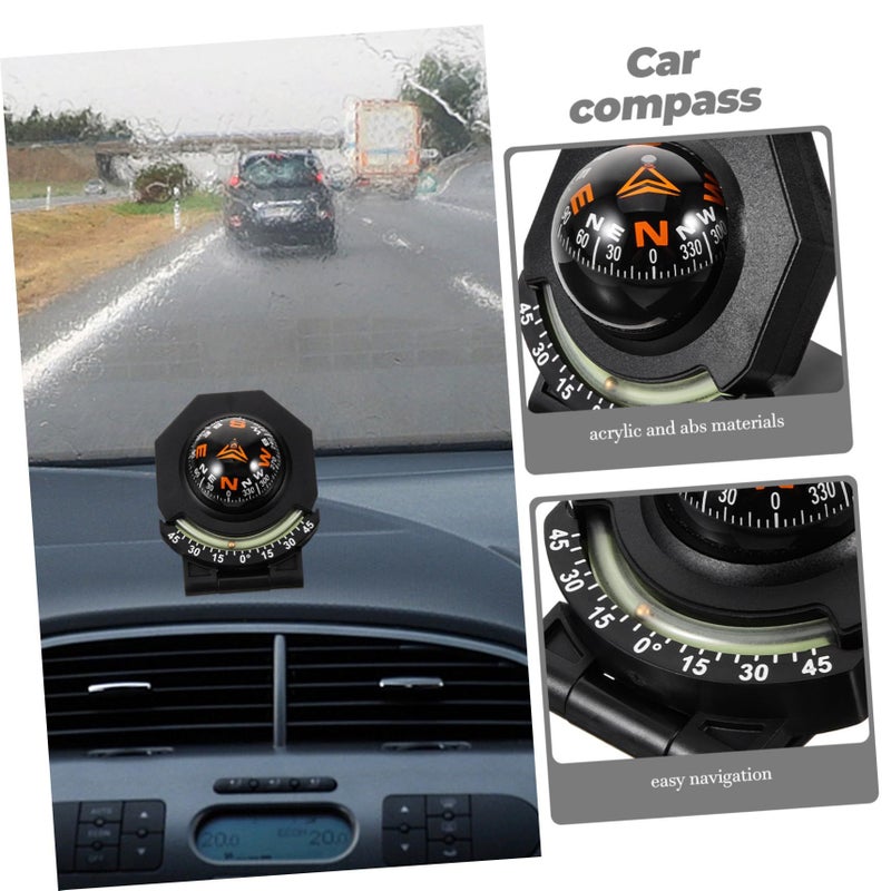 Kisangel Portable Ball Compass for Car Dashboard Boat Travel Easy Navigation Reliable Direction Guidance - Image 5