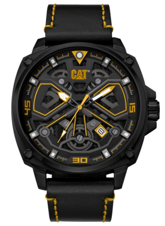 CAT Toyko All Black Yellow AJ.161.34.12